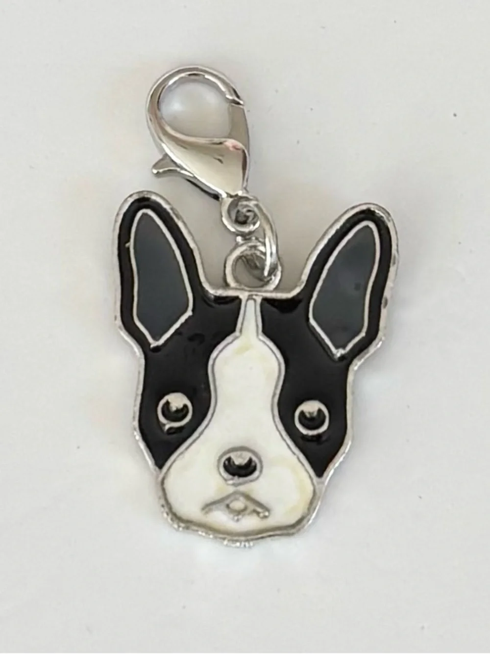 Dog Zipper Pull Collar or Bag Charm Boston Terrier or Pointer / Lab